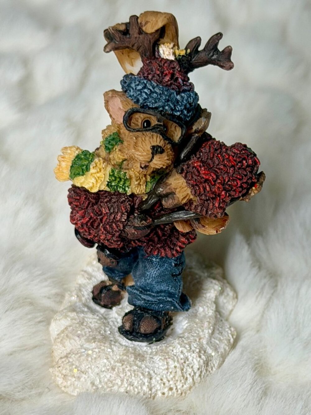 Vintage Kringle's Village Buck Snowplow Figurine 2001